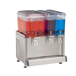 Crathco CS-3D-16-290 (BPA FREE) 20 Inch Electric Beverage Dispenser with 3 Bowls