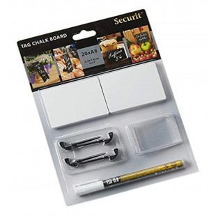 American Metalcraft TAGA8BL 3 Inch Mini Chalk Card with 20 Cards and Accessories American Metalcraft TAGA8BL 3 Inch Mini Chalk Card with 20 Cards and Accessories