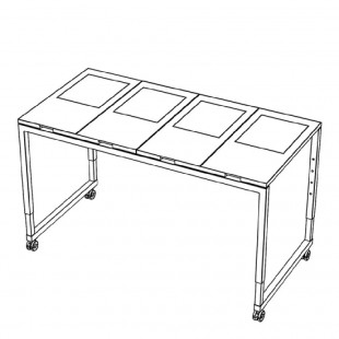 BauscherHepp VE-14015 76 Inch Table Top Compact Laminate - Venta 1 x Stage 80 L BauscherHepp VE-14015 76 Inch Table Top Compact Laminate - Venta 1 x Stage 80 L