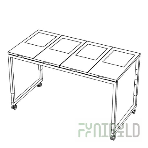 BauscherHepp VE-14015 76 Inch Table Top Compact Laminate - Venta 1 x Stage 80 L
