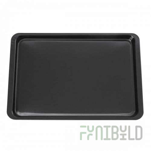 Baking tray PR-7/45 700x450x15mm, black metal.