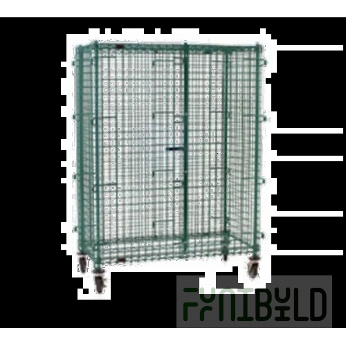 Eagle CSC3048 51-1/4 Inch Mobile Security Unit with Chrome Finish and Wire Construction