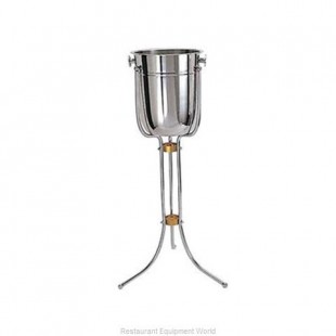 Admiral Craft SWB-28 Wine Bucket Stand Chrome Plated Tripod with Brass Accents