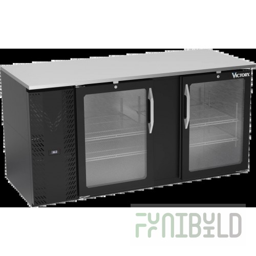 Victory VBB68HC-FG-S Back Bar Refrigerator Food Rated Two-section