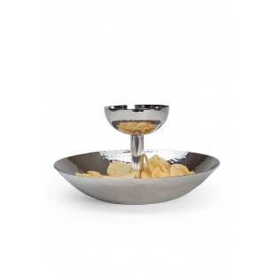 Steelite WLVMT150 15 Inch Platter Triangular Double Walled Stainless Steel with Handcrafted Design Steelite WLVMT150 15 Inch Platter Triangular Double Walled Stainless Steel with Handcrafted Design