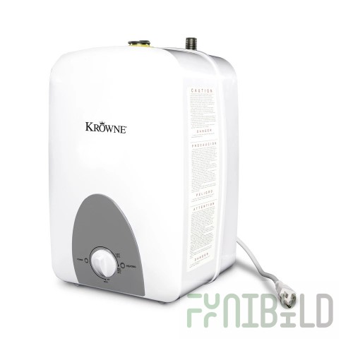 Optional 2.5 Gallon Adjustable Temperature Control Water Heater, Krowne HS-MTH25