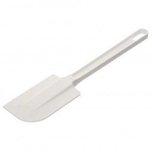 Vollrath 52016 16 5/8 Inch Spatula Scraper White with Thermoplastic Blade and Polypropylene Handle