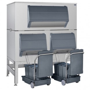 Follett DEV2650SG-72-BG 72 Inch Ice Bin Shuttle System with Ice Bagging Kit