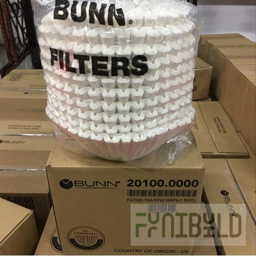 Bunn 20120.0000 15-1/8 Inch Paper Filters White for System III Brewing