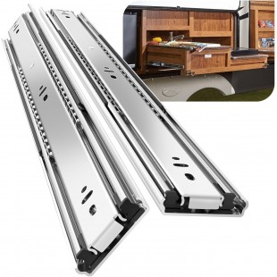 Eagle HDTS24-C 24 Inch Tray Slides Heavy Duty with Chrome Finish