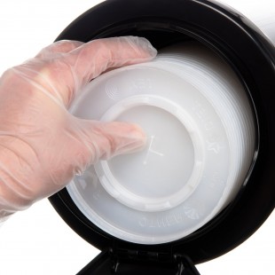 Carlisle L2400C 23-3/4 Inch Lid Dispenser In-counter Plastic with EZ-Fit