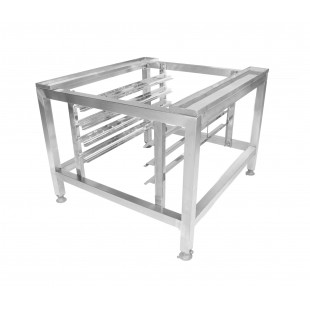 Stand for a bakery oven (painted metal, 1230x930x525mm)