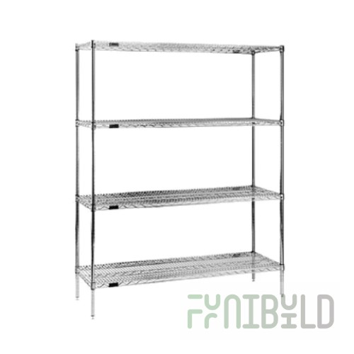 Eagle 2460E63 60 Inch 4-tier Wire Shelving Unit with Epoxy Coating