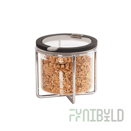 Cal-Mil 23810-8LID 8.25 Inch Lid with Hinge for Cereal Jars Wood and Plastic