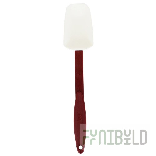 Tablecraft 1866 14-1/4 Inch High Heat Spoon Silicone and Nylon Red