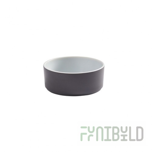 American Metalcraft UBR24GE 24 Oz BPA Free Round Bowl Melamine Gray