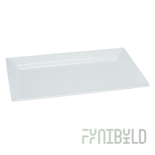 Yanco RM-4309 17-1/2 Inch Rectangular Display Plate with Melamine White