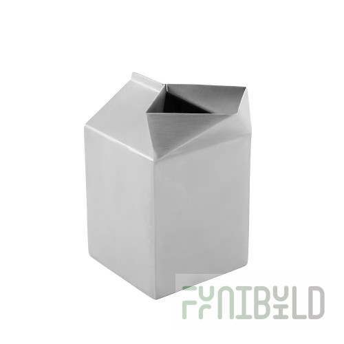 American Metalcraft MCC500 5 Oz Stainless Steel Milk Carton Creamer
