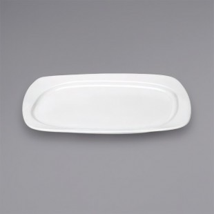 BauscherHepp 442129 11-3/5 Inch Rectangular Platter Porcelain White