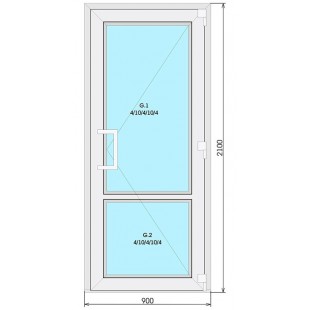 Front door PVV(N)-70K-S006-02 (185x505)