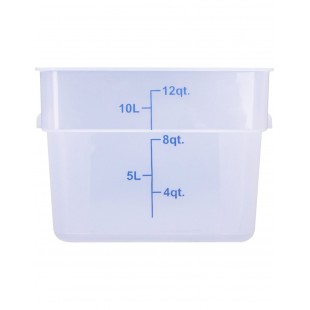 Container 11 l, D=366x243 in, with seal, bottom D=327x205 in, h=190 in, rectangular, with plastic handle