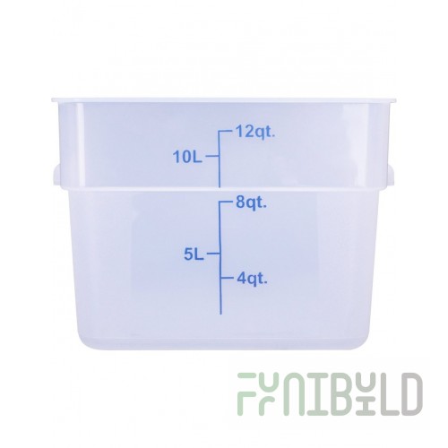 Container 11 l, D=366x243 in, with seal, bottom D=327x205 in, h=190 in, rectangular, with plastic handle