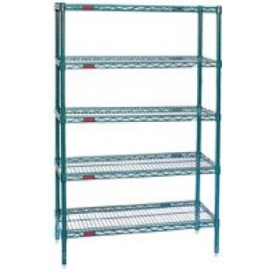 Eagle A5-86-1824C 24 Inch Add-On Shelving Unit 5 Tier Chrome Wire