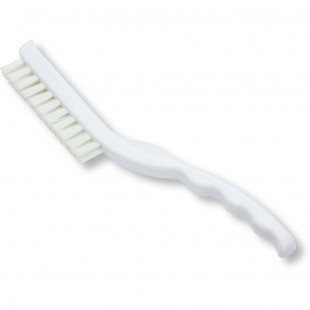 Carlisle 42022EC02 9 Inch Detail Brush Narrow Plastic White Polyester Bristles