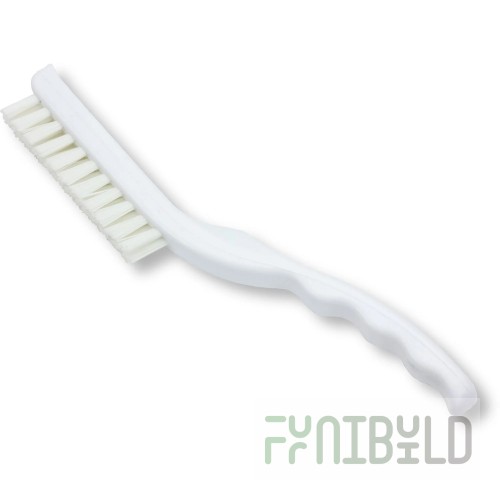 Carlisle 42022EC02 9 Inch Detail Brush Narrow Plastic White Polyester Bristles