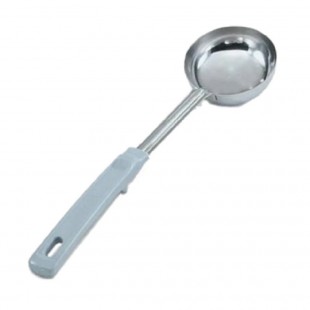 Vollrath 62172 4 Oz Solid Spoon Portion Control Stainless Steel Antimicrobial Handle
