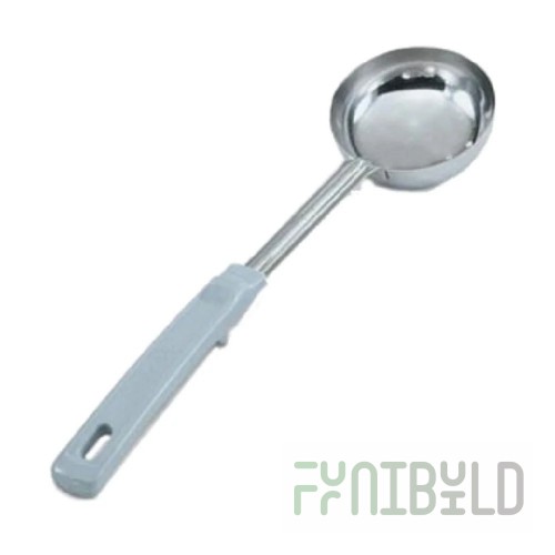Vollrath 62172 4 Oz Solid Spoon Portion Control Stainless Steel Antimicrobial Handle