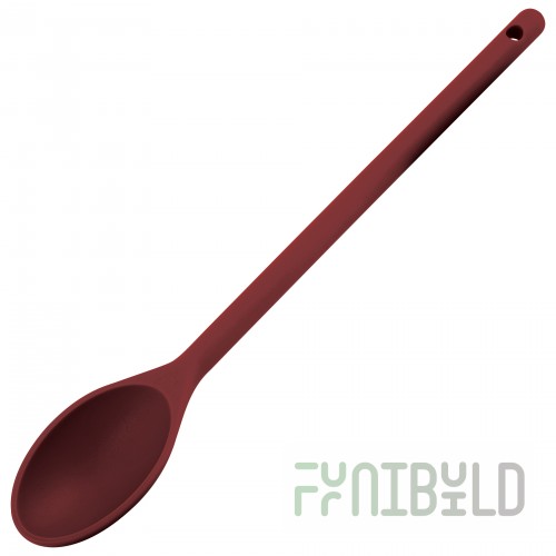 Winco NS-15R 15 Inch Spoon One-piece BPA Free Nylon Red