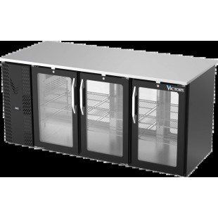 Victory VBB72HC-G-B Back Bar Refrigerator Three-section 72