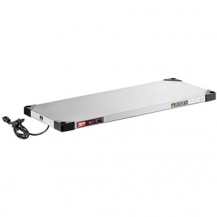 Metro HS1436 36 Inch Adjustable Thermostat Hot Heated Shelf Electric Stainless Steel with Polymer Feet