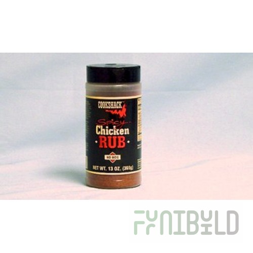 Cookshack SP153 3 Oz Spicy Chicken Rub Re-sealable Plastic Bag