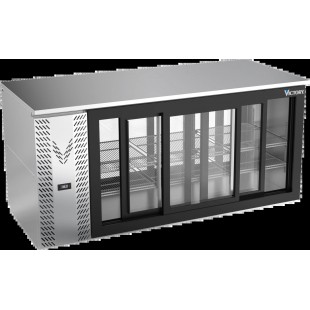 Victory VBB72HC-F-GS-PT-B Pass-Thru Back Bar Refrigerator Food Rated Three-section