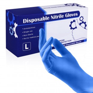 AllPoints 66478 M Nitrile Gloves Disposable with Textured Grip - Box