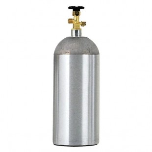 Micro Matic 430A-20E 20 Lb Aluminum CO2 Cylinder Empty for Beverage Dispensing