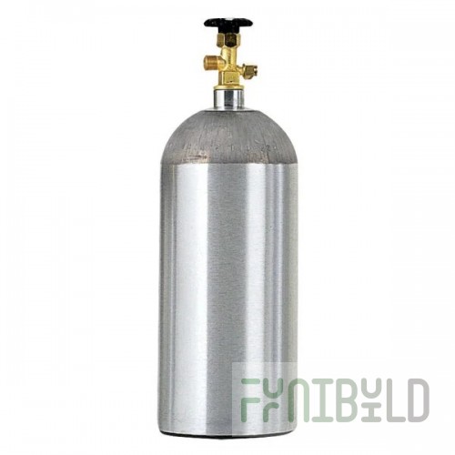 Micro Matic 430A-20E 20 Lb Aluminum CO2 Cylinder Empty for Beverage Dispensing