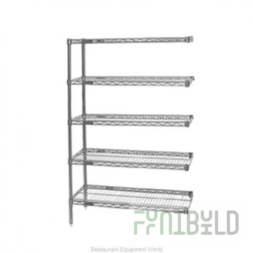 Eagle A5-86-2148S 48 Inch Add-On Shelving Unit with Wire Shelves Stainless Steel Finish