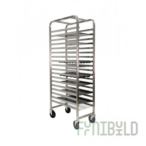 Rack trolley TS-2-RN-18 (collapsible stainless steel, in packaging)