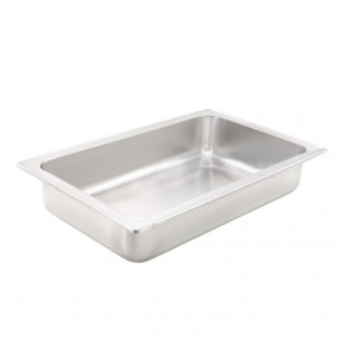Winco 108A-WP 8 Quart Water Pan Stainless Steel for Rectangle Chafer