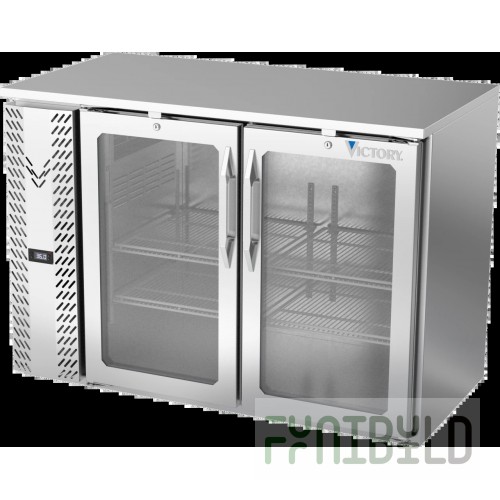 Victory VBBN48HC-G-PT-S Pass-Thru Back Bar Refrigerator Two-section 48