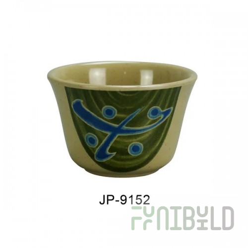 Yanco JP-9152 6 Oz Japanese Tea Cup Round Dishwasher Safe Melamine 4 Dozen Packs