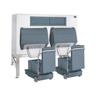 Follett DEV4600SG-72-ICS125L 72 Inch Ice Bin Shuttle System with Polyethylene Carts