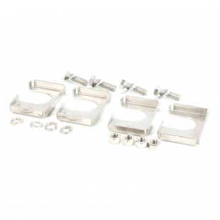 TurboChef HHB-8206 Set of 4 Stainless Steel Oven Cart Clamps with Mounting TurboChef HHB-8206 Set of 4 Stainless Steel Oven Cart Clamps with Mounting