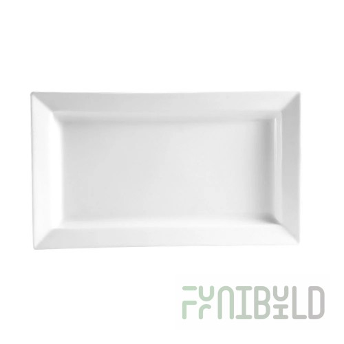 Eagle PL1224 12-1/2 Inch Plastic Platter with Rectangular Shape for Serving