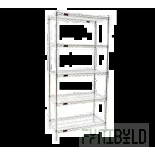 Eagle A4-74-1860S 60 Inch 4-Tier Wire Shelving Unit Stainless Steel Finish