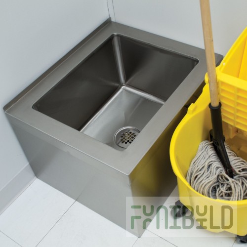SPG International MOP-20-12 Universal Stainless Mop Sink Floor Mounted 20