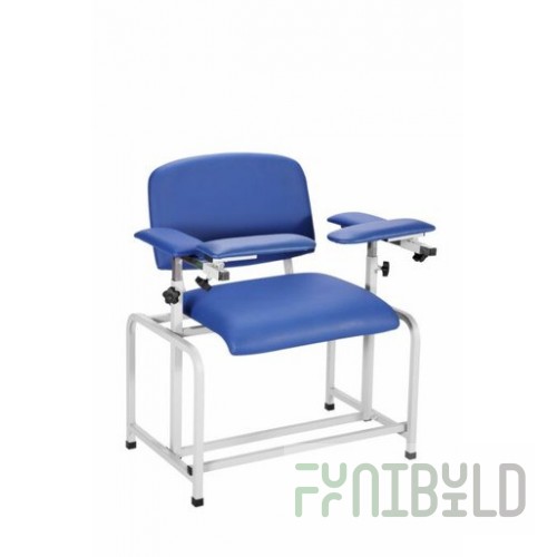 Alpine Industries ADI997-01-BLU 29 Inch Padded Blood Drawing Chair Blue